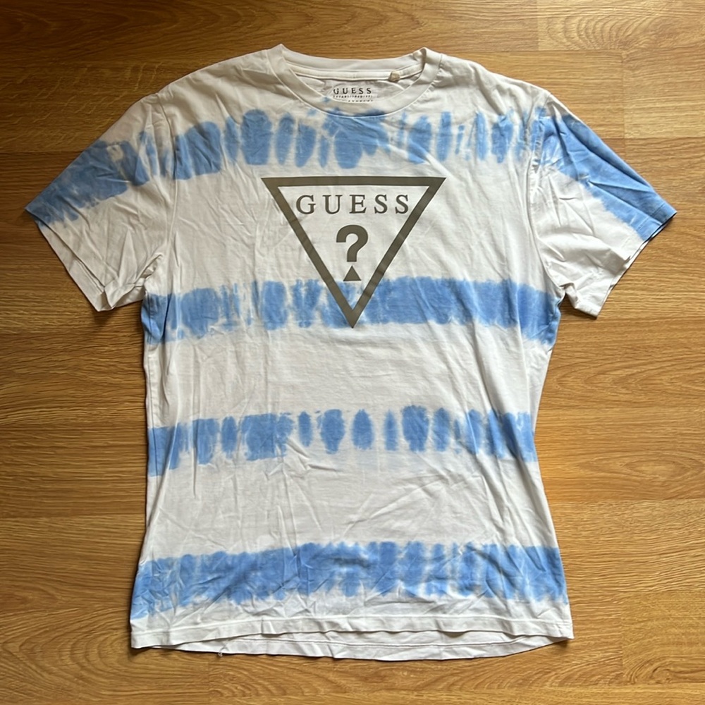 White Blue Guess Tee